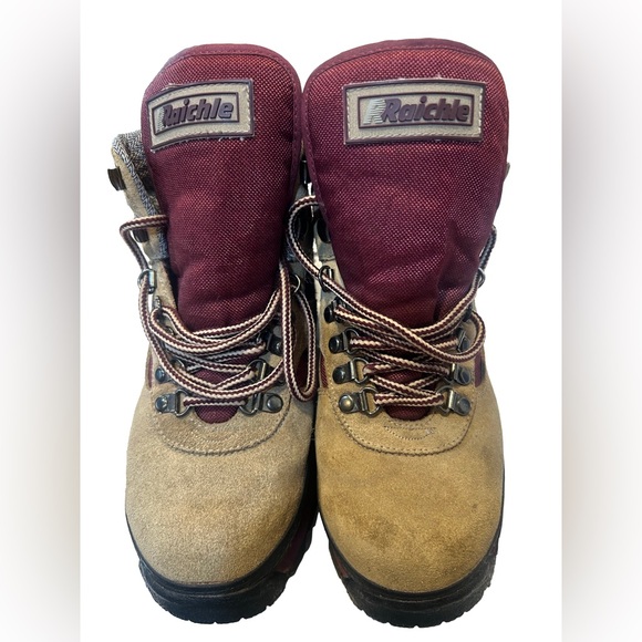 Raichle Other - Raichle Burgundy and Tan Hiking Boots